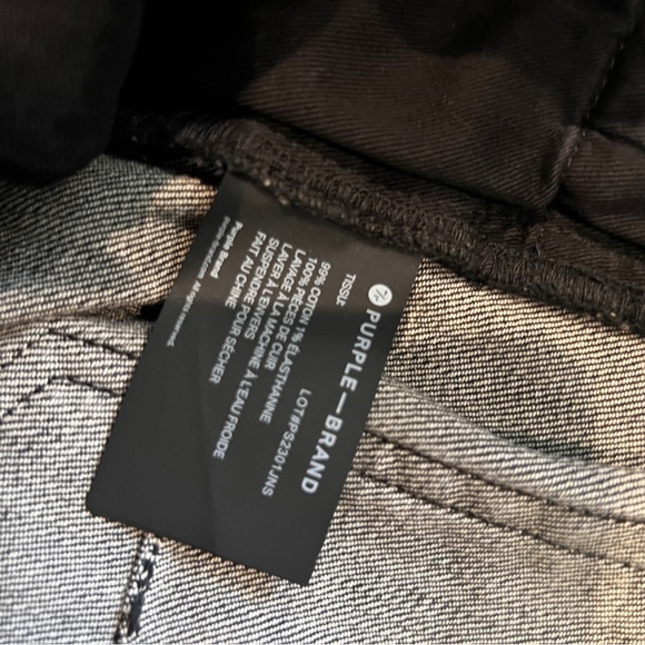 PURPLE BRAND STYLE P001  Skinny Jeans with Distressed Details - Picture 7 of 8